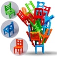 thumbnail image 3 of toy Family Board Game Children Educational Toy Balance Stacking Chairs Office Game, 3 of 6