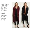 thumbnail image 2 of JED FASHION Women's Long Sleeve Maxi Cardigan with Waist Tie, 2 of 2