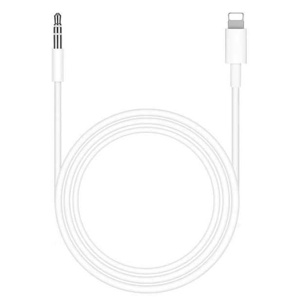 vezel Zeebrasem koper Aux Cord Compatible with iPhone,3.5mm Aux Cable for Car Compatible with  iPhone 8/7/11/XS/XR/X/iPad/iPod for Car/Home Stereo, Speaker, Headphone,  Support All iOS Version - 3.3ft White - Walmart.com