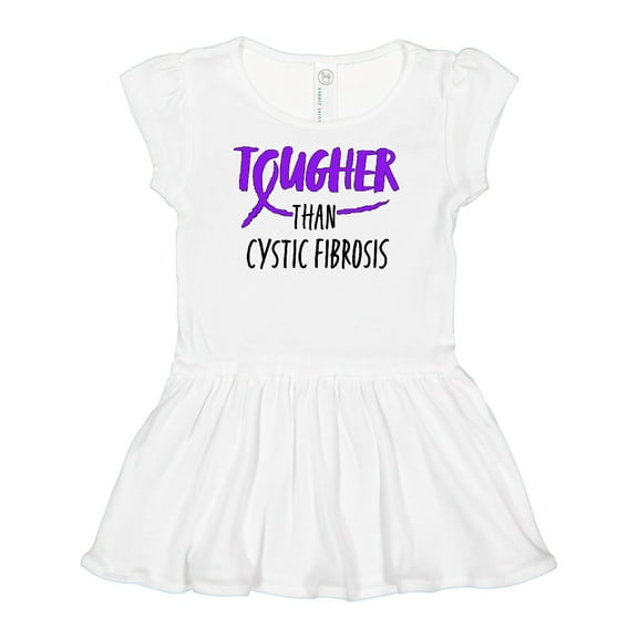 Inktastic Tougher than Cystic Fibrosis Girls Baby Dress