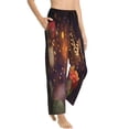 thumbnail image 2 of Balery Butterfly Sitting on a Flower print Women's Pajama Pants,Ultra Lightweight Pjs,Lounge Pant-Medium, 2 of 9