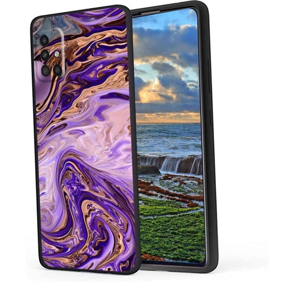 Blue-marble-3 Phone Case, Degined for Samsung Galaxy A71 4G Case Men Women, Flexible Silicone Shockproof Case for Samsung Galaxy A71 4G