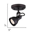 thumbnail image 4 of Polo Flush Mount Cieling and Wall Track Light Fixture - Oil Rubbed Bronze, 4 of 5