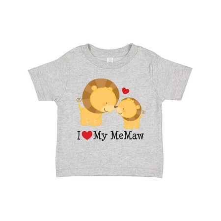 

Inktastic I Love My Memaw Gift Toddler Boy or Toddler Girl T-Shirt