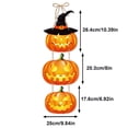 thumbnail image 3 of Clearance Sale | Pumpkin Shaped Door Hanging Decoration, Halloween Party Scene Decor with Hook and Ribbon, 3 of 3