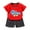 K3-Red, variant on Hudaneo Baby Boy Summer Clothes Kids Cotton Outfits Patchwork Short Sleeve T Shirt & Shorts Sets with Pockets, Blue 18-24M