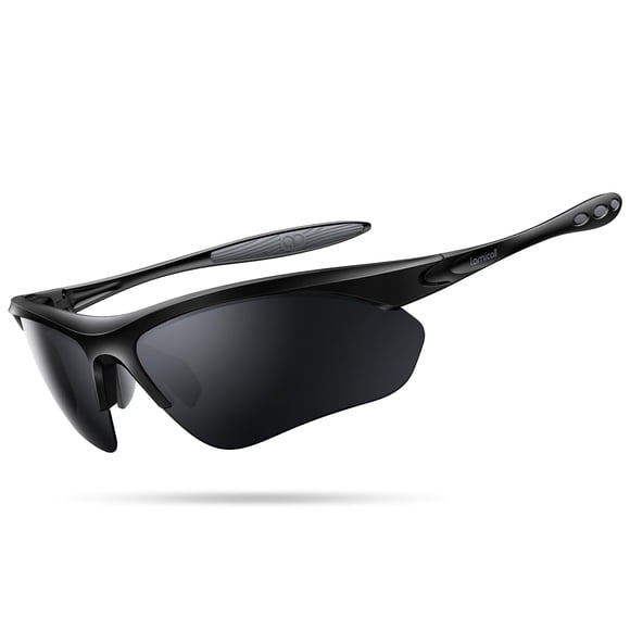 Lamicall Lunettes de Soleil Sport Polarisées 22g pour Hommes Femmes - Protection UV400 Lunettes de Soleil pour Course Cyclisme Pêche Golf Conduite, Moto