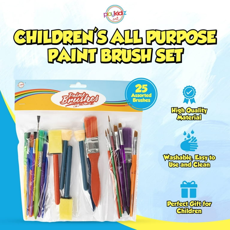 Bazic Asst. Size Kid S Paint Brush Set (5 / Pack)