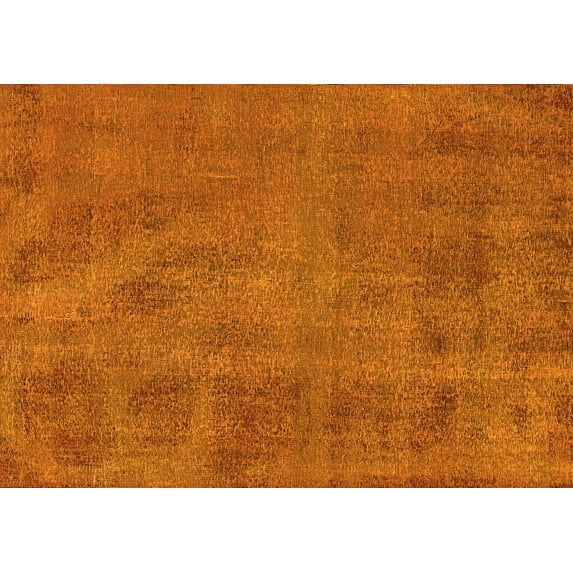 Ahgly Company Indoor Rectangle Oriental Yellow Industrial Area Rugs, 7' x 9'