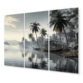 thumbnail image 2 of Designart "Misty Morning in the Dominican" Nautical & Beach Metal Art Print Set, 2 of 5