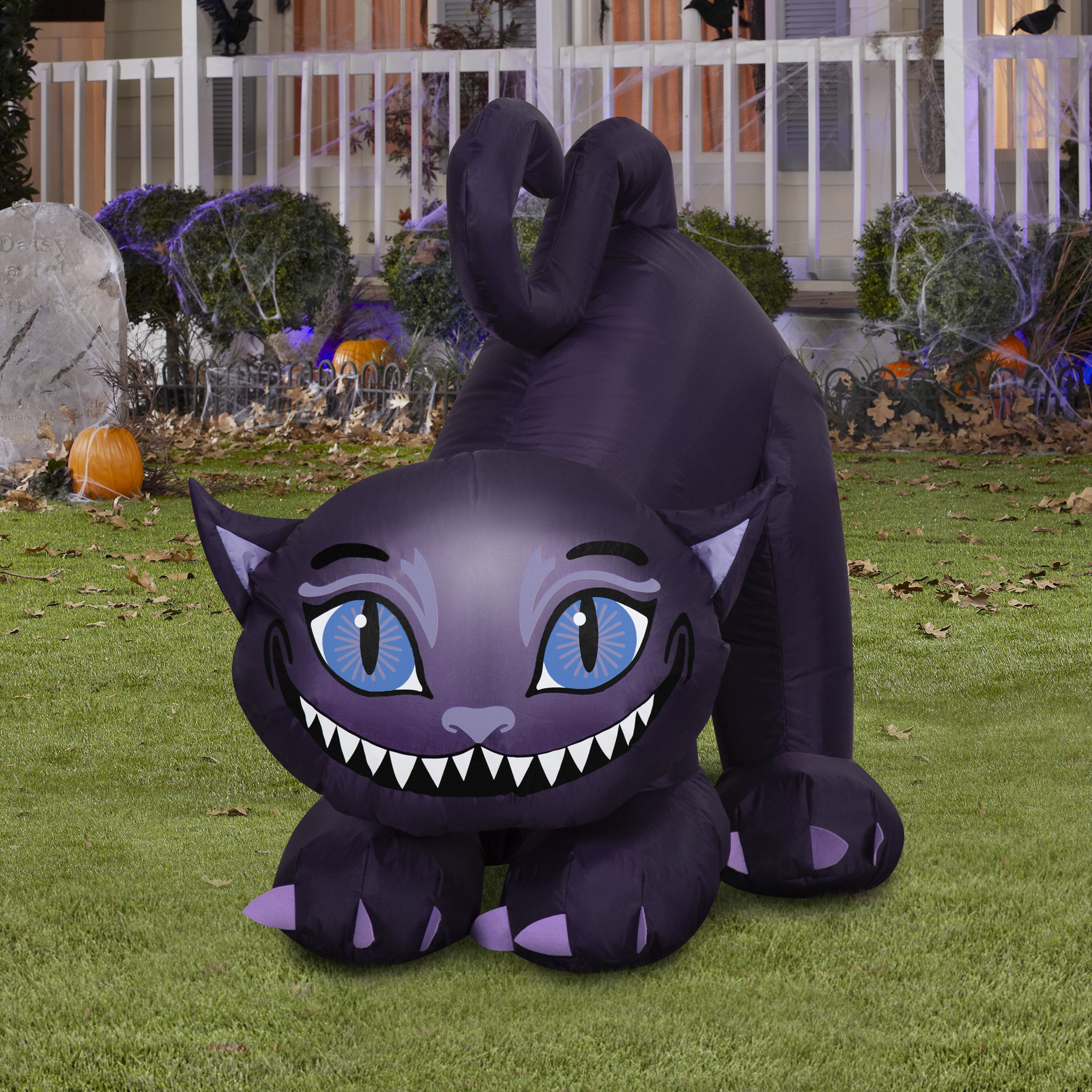 Smiley Cat Airblown Yard Inflatable, Multicolor, 3', Halloween by Way To Celebrate