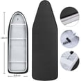 thumbnail image 2 of Ironing Board Cover 148x55cm, Extra Large with 100% Cotton Top Thick Padding, Burn Resistant Easy to Fit (XXL, Black), 2 of 5