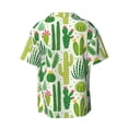 thumbnail image 6 of PAYOHTO Different Cactus Mens Hawaiian Casual Short-sleeved Shirt Tropical Summer Beach Button Down Shirts, 6 of 7