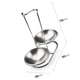 thumbnail image 3 of Soporte para cucharas de acero inoxidable, soporte para cucharones de sopa de ahorro SPAC vertical de mango largo, soporte para cucharones de sopa plateado (doble) Xemadio SNFLD1513, 3 of 8