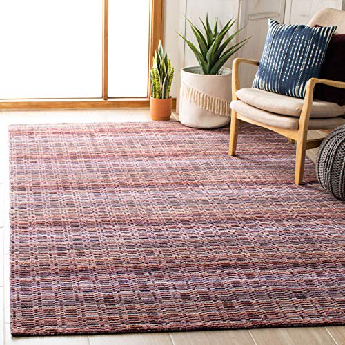 Safavieh Himalaya Collection HIM702A Handmade Premium Wool Area Rug, 5' x 8', Purple / Multi
