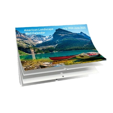 Guozer Clearance Landscape Photo Calendar 1PCS Large Wall Calendar Office Calendar School Wall Calendar Paper Wall Calendar Thick Paper Annual Calendar