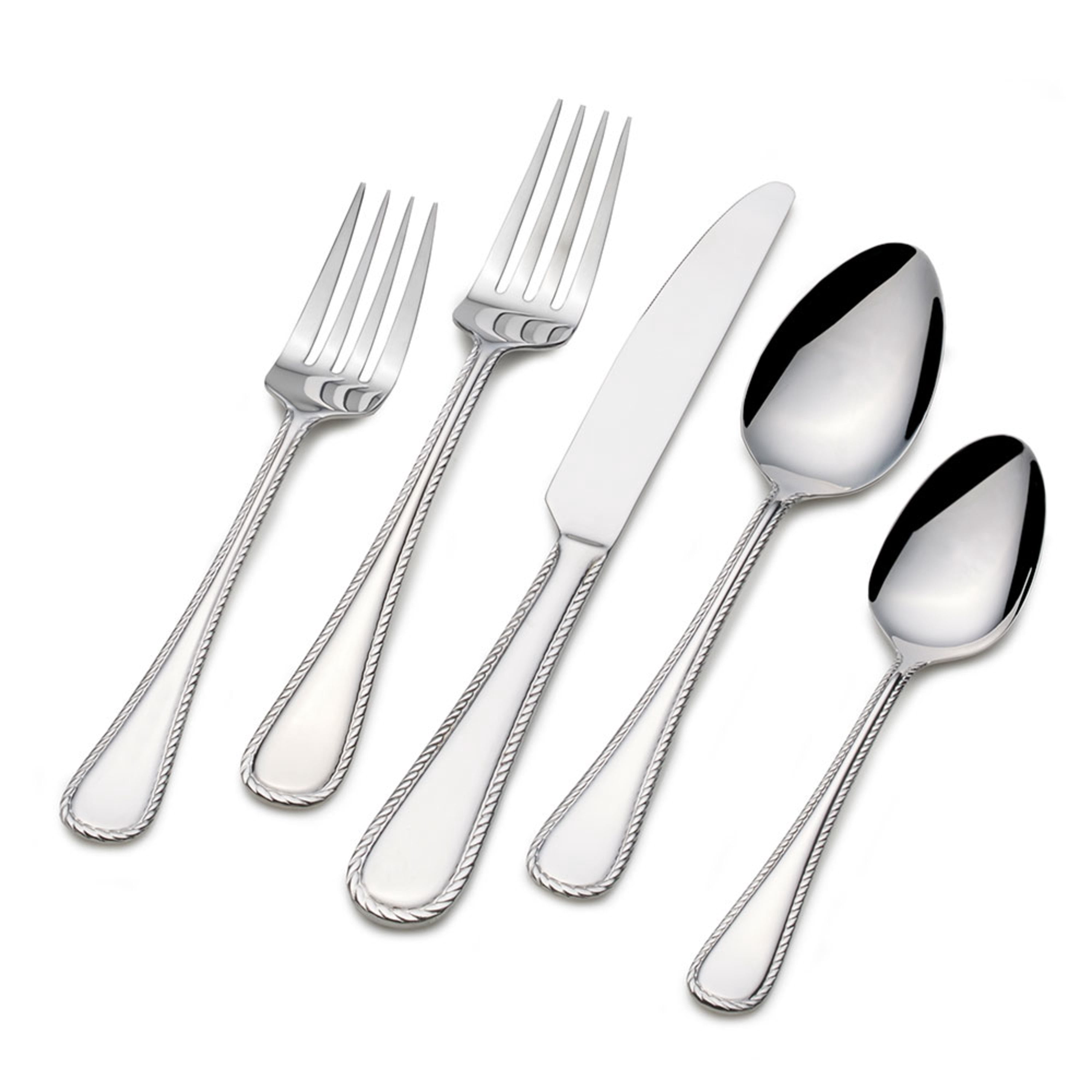 International Silver Adventure 51-Piece Stainless Steel Flatware Set for 8