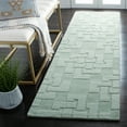 thumbnail image 2 of SAFAVIEH Martha Stewart Knot Geometric Wool Runner Rug, Sea Anemone, 2'3" x 8', 2 of 9