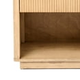 thumbnail image 6 of Benjara Noe Celia 32" Nightstand- 1 Drawer- Shelf- Metal- Natural Solid Wood, 6 of 6