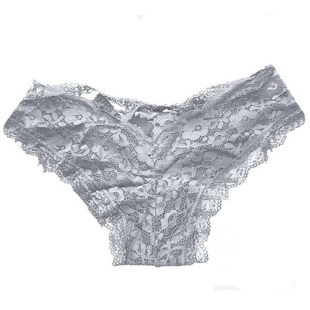 

Mrat Seamless Panties Cotton Stretch Briefs Soft Women Lace Underwear Lingerie Thongs Panties Ladies Hollow Out Underwear Breathable Panties for Women