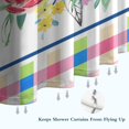 thumbnail image 6 of Pioneer Colorful Floral Shower Curtain for Bathroom Home Decor Bathtubs Waterproof Fabric Curtain with 12 Hooks 84x72in, 6 of 6