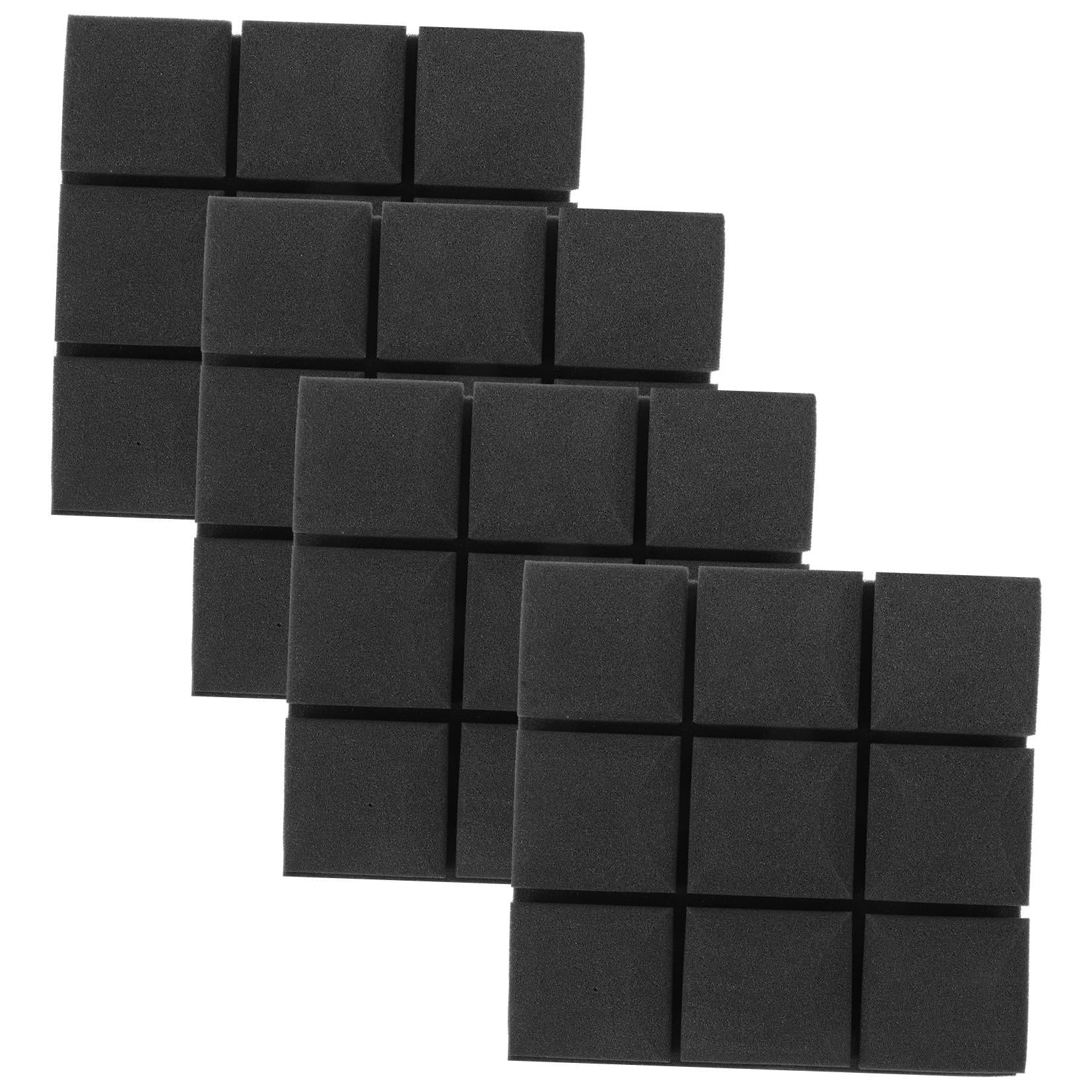 FRCOLOR 4pcs Soundproof Insulation Acoustic Wall Panels Sound Absorbing Noise Reduction Panels
