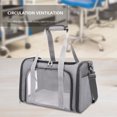 thumbnail image 1 of Carrier Cat bolso transpirable portátil Pet Outing Bag suministros para mascotas (gris claro), 1 of 6