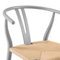 thumbnail image 5 of Modway Amish Dining Wood Side Chair in Light Gray, 5 of 7