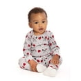 thumbnail image 2 of Peanuts Snoopy Baby Girls Valentine's Day Long Sleeve Bodysuit with Matching Joggers, 2-Piece Set, Sizes Newborn-12M, 2 of 8