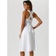 thumbnail image 3 of DARING DIVA Women's Chiffon Self Tie Multi-wear Dresses XL White, 3 of 6