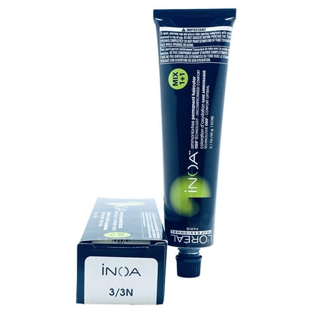 L'Oreal Professionnel Inoa Ammonia-free Permanent Hair Color 3/3n, 2.1 oz