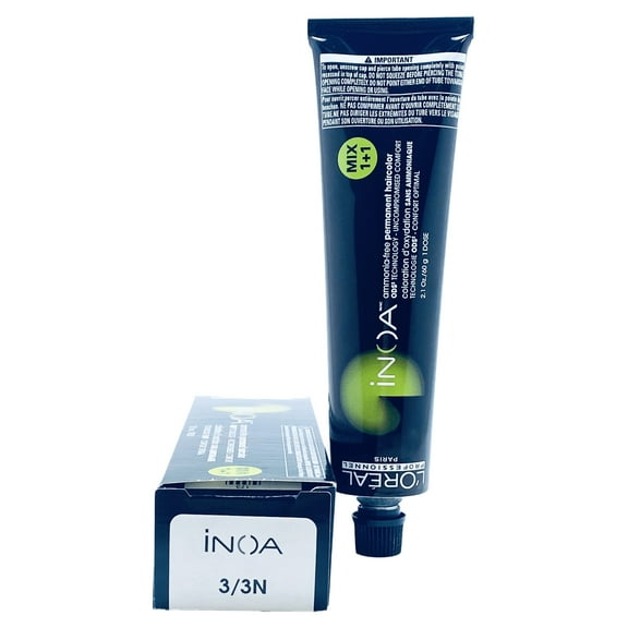 L'Oreal Professionnel Inoa Ammonia-free Permanent Hair Color 3/3n, 2.1 oz