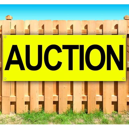 Auction 13 oz Vinyl Banner With Metal Grommets