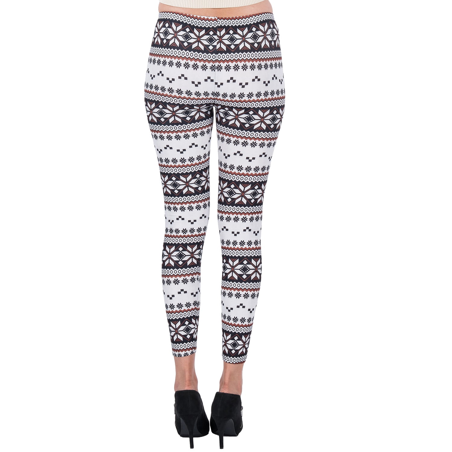 Women's Mid-Waist Full Length Stretchy Active Leggings For Workouts and Yoga