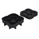thumbnail image 2 of 4 Grids Ice Ball Mold Reusable Food Grade Silicone Ice Ball Maker Tray Home Kitchen Utensils Black, 2 of 5