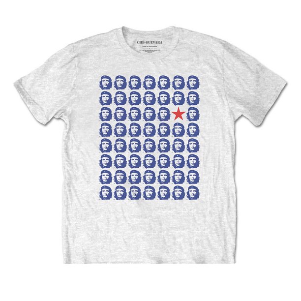 Che Guevara - Camiseta Cabezas para Adultos Unisex (Blanco)