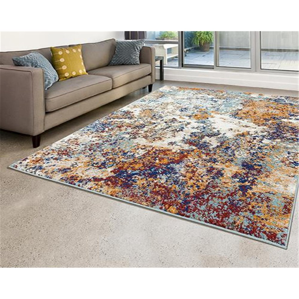 Luxe Weavers Beverly Collection Multi 6x9 Abstract Area Rug Walmart