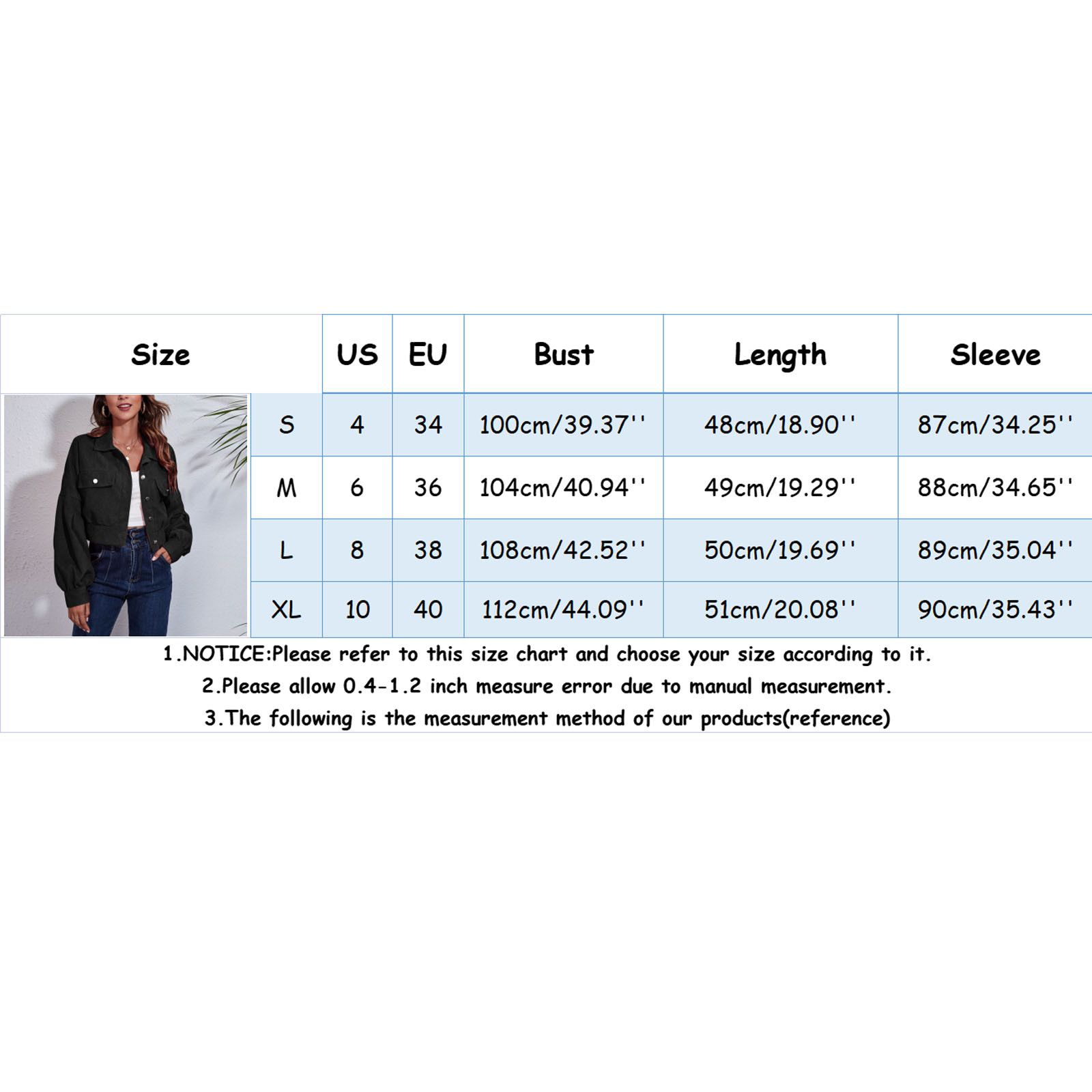 Womens Casual Flannel Wool Blend Lapel Button down Women Business Casual Outfit Women's Fashion Corduroy Jacket Autumn Winter Drop Shoulder Long Sleeve Short Jacket Cycling Jacket Women Winter - image 4 of 6