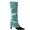 Lake Blue, variant on Dengjunhu 1 Pair Fall Winter Sports Women Girls Ribbed Leg Warmers Knitted Socks for Party