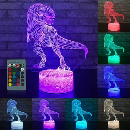 

EUHDSSDE LED 3D Illuminated Lamp Optical Desk Night Light with Remote Control