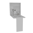 thumbnail image 2 of Mesa Abatible Empotrable con Repisas Organizadoras para Cocina o Estudio Color Blanco | Excelsior, 2 of 4