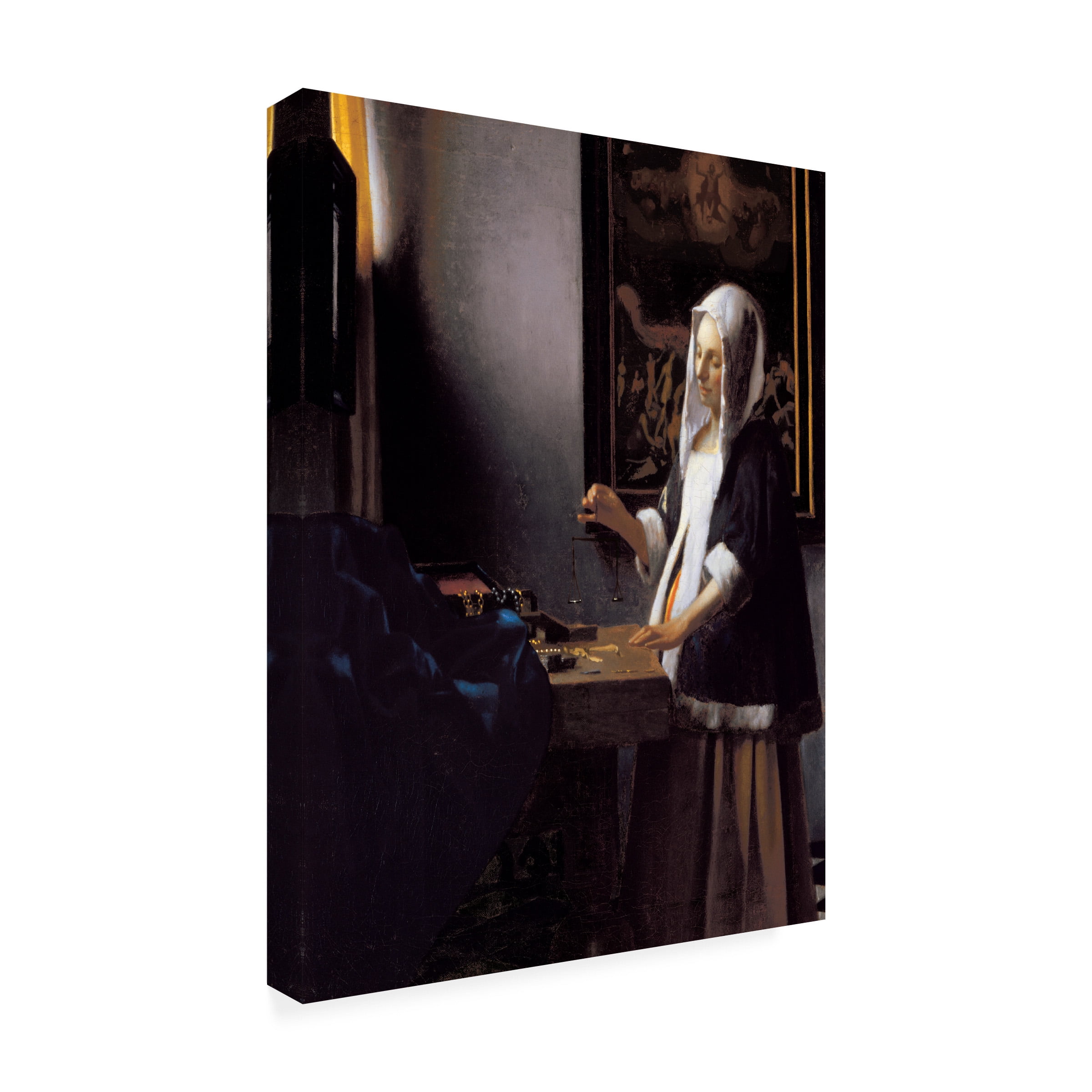 Johannes Vermeer 'Woman Holding a Balance' Canvas Art