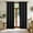 Black, variant on ZZkhGO Blackout Curtains for Living Room, 39.3x98.42in Ring Top Privacy Noise Reduction Curtain, Lined Heat Insulating Thermal Curtain with Grommets for Bedroom, Sky Blue