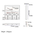 thumbnail image 4 of Justharion Electric Guitar Saddle Replace Component Modified Fitting String Fixator Universal Metal Bridge Tailpiece Modification 1Set, 4 of 6