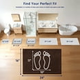 thumbnail image 5 of Subrtex Chenille Bathroom Rugs, Extra Soft and Non Slip Bath Mats, Thick Rubber Backing Washable Shower Rugs & Home Decor Accessories (Chocolate,16"*24"), 5 of 8