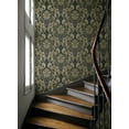 thumbnail image 3 of Harry & Grace Deep Sea Thornton Vintage Damask Peel and Stick Wallpaper - 20.5 in. W x 18 ft. L Roll, 3 of 7