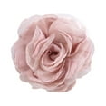 thumbnail image 4 of Broche de flores de tela para mujer, elegante broche de flores para el pelo para traje de ceremonia. Rosa, 4 of 9