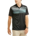 thumbnail image 2 of Ben Hogan Men's Performance Asymmetrical Printed Polo Shirt, Up to Size 5XL, 2 of 4