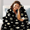 thumbnail image 3 of MMYGU Daisy Blanket Floral Daisies Fuzzy Flannel Throw Blankets Flowers Plush Decor Cozy Bedding for Bed Couch Living Room Kids Girls Women Adults Gifts 60x80in, 3 of 6