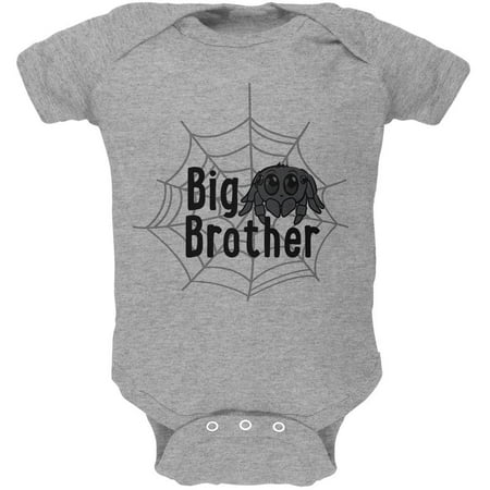 

Big Brother Cute Spider Soft Baby One Piece Heather 9-12 M